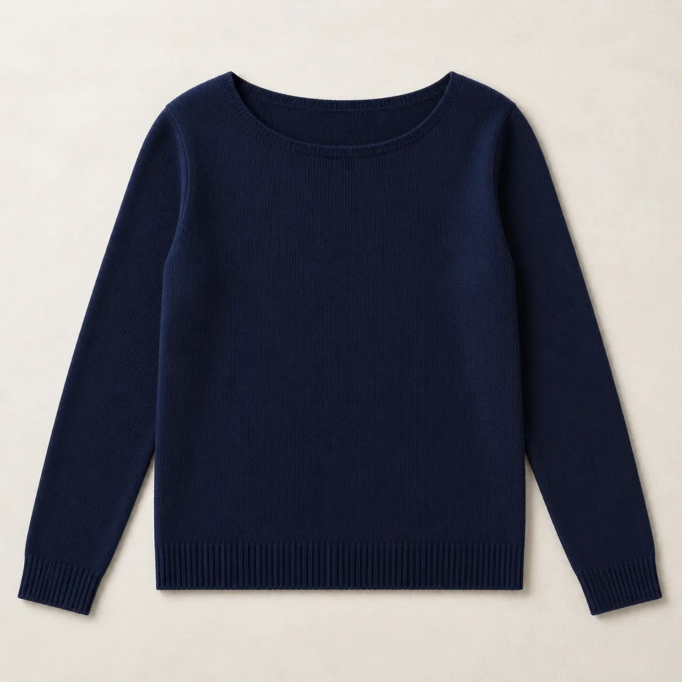 Dunkelblauer U-Boot Pullover Damen