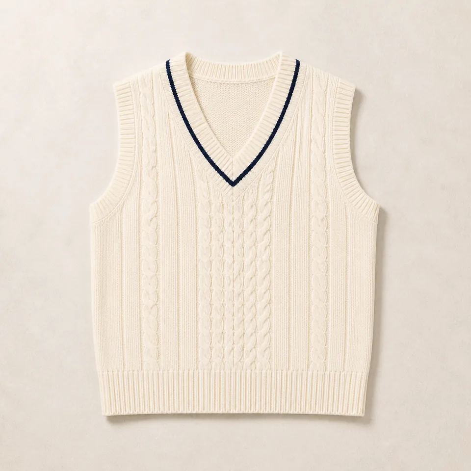 Elfenbeinfarbener Cricket Pullunder Damen